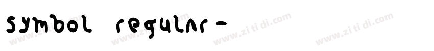 symbol regular字体转换
